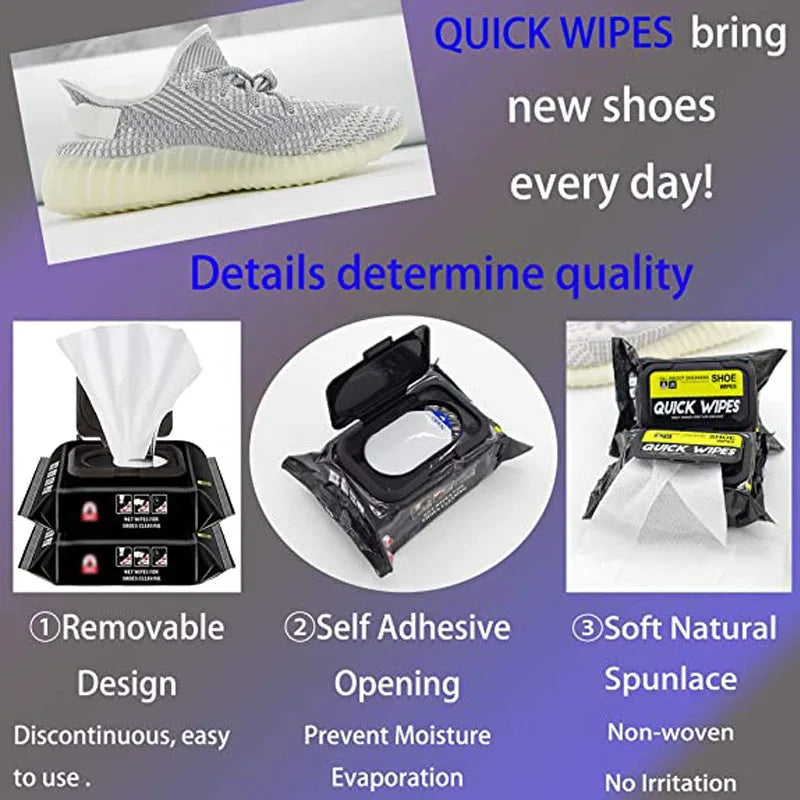 Sneaker Cleaning Wipes Shoe Cleaners Travel Portable Sneaker Disposable Quick Cleaning Wet Wipes White Shoes Artifact 12Pcs/Bag