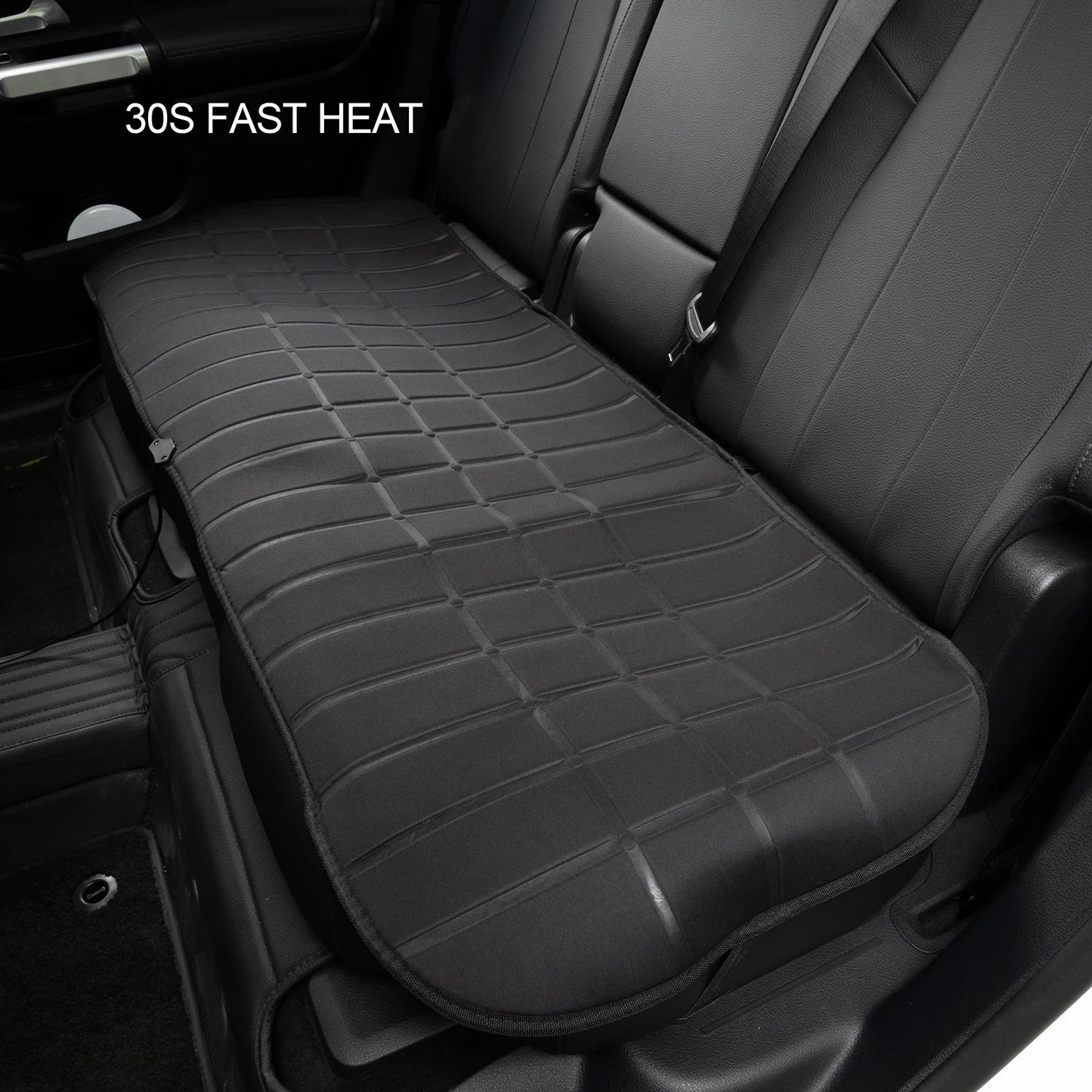 Car 2nd Row Heated Rear Seat Cover Cushion Warmer Pad 12V 24V Universal Winter Warming Heater Protector Accessories